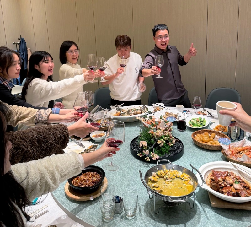 一緒に夕食